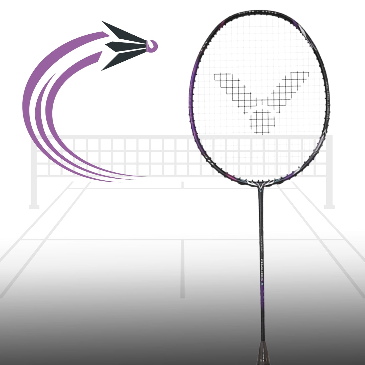 Victor TK RYUGA II TD Badminton Racquet Unstrung 4U G6 | Power Focused Frame for Aggressive Play | Dark Violet - Best Price online Prokicksports.com