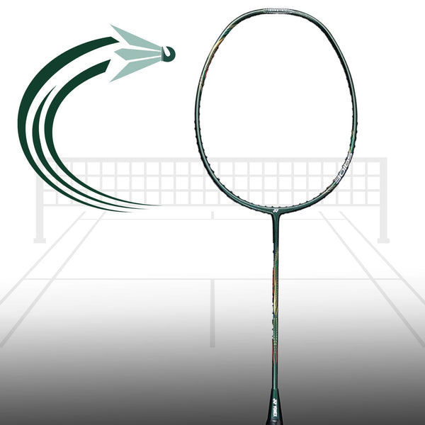 Yonex Astrox Lite 43I Unstrung Badminton Racquet (5U4) - Lightweight Dark Green Racket for Speed & Control