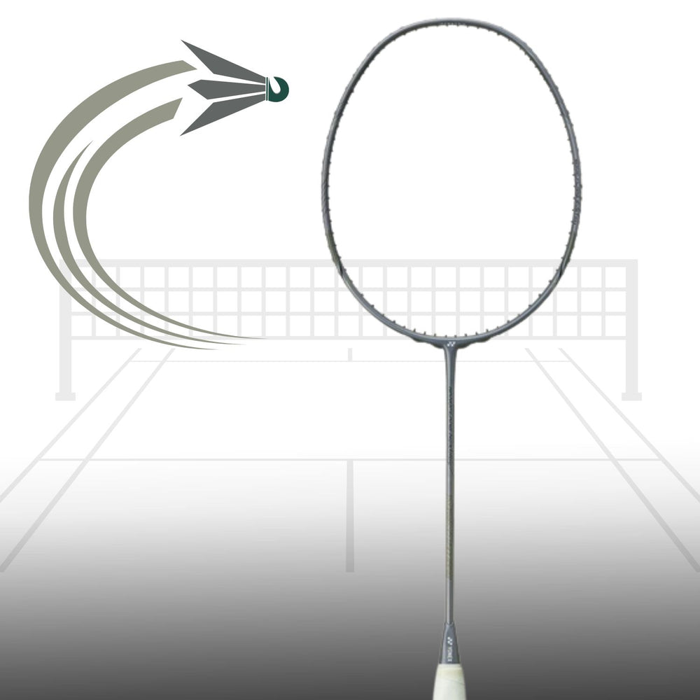 Yonex Nanoflare Nextage 4U5 Badminton Racket | High-Speed & Power | Strung with Superior Control - Dark Grey