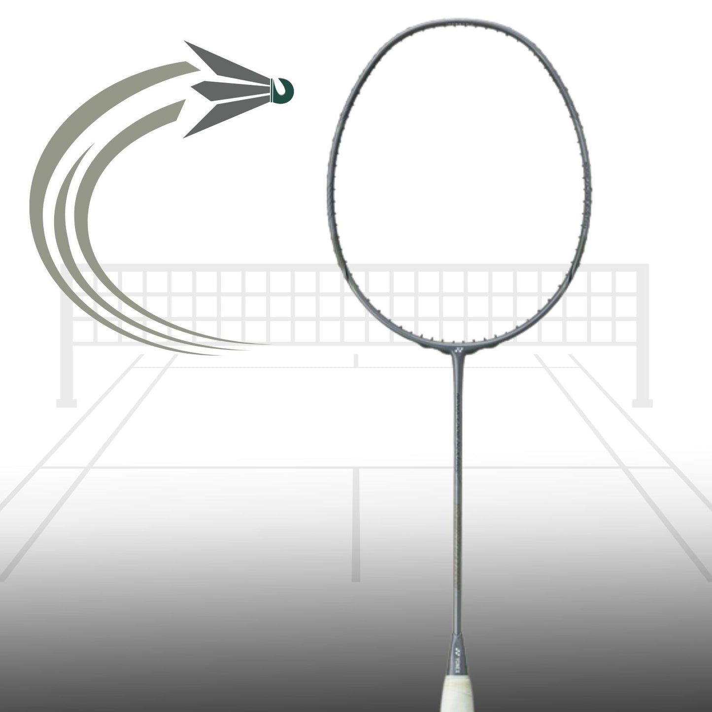 Yonex Nanoflare Nextage 4U5 Badminton Racket | High-Speed & Power | Strung with Superior Control - Dark Grey - Best Price online Prokicksports.com