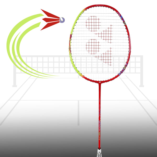 Yonex Astrox 02 Ability Strung Badminton Racquet, Red