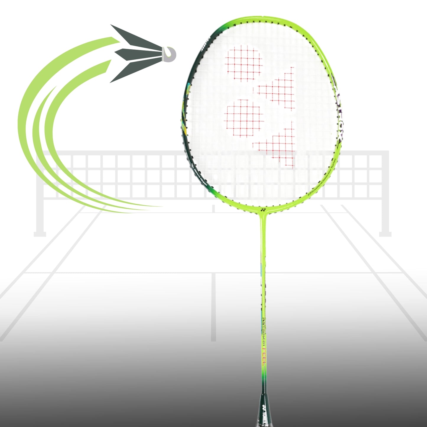 Yonex Astrox 01 Feel Strung Badminton Racquet, Lime - Best Price online Prokicksports.com