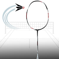 Yonex Duora Z Strike Unstrung Badminton Racquet – Black/White | 3U (Avg. 88g) | HM Graphite, Nanometric DR & Hyper-MG | Even Balance | Extra Stiff | Isometric Head - Best Price online Prokicksports.com