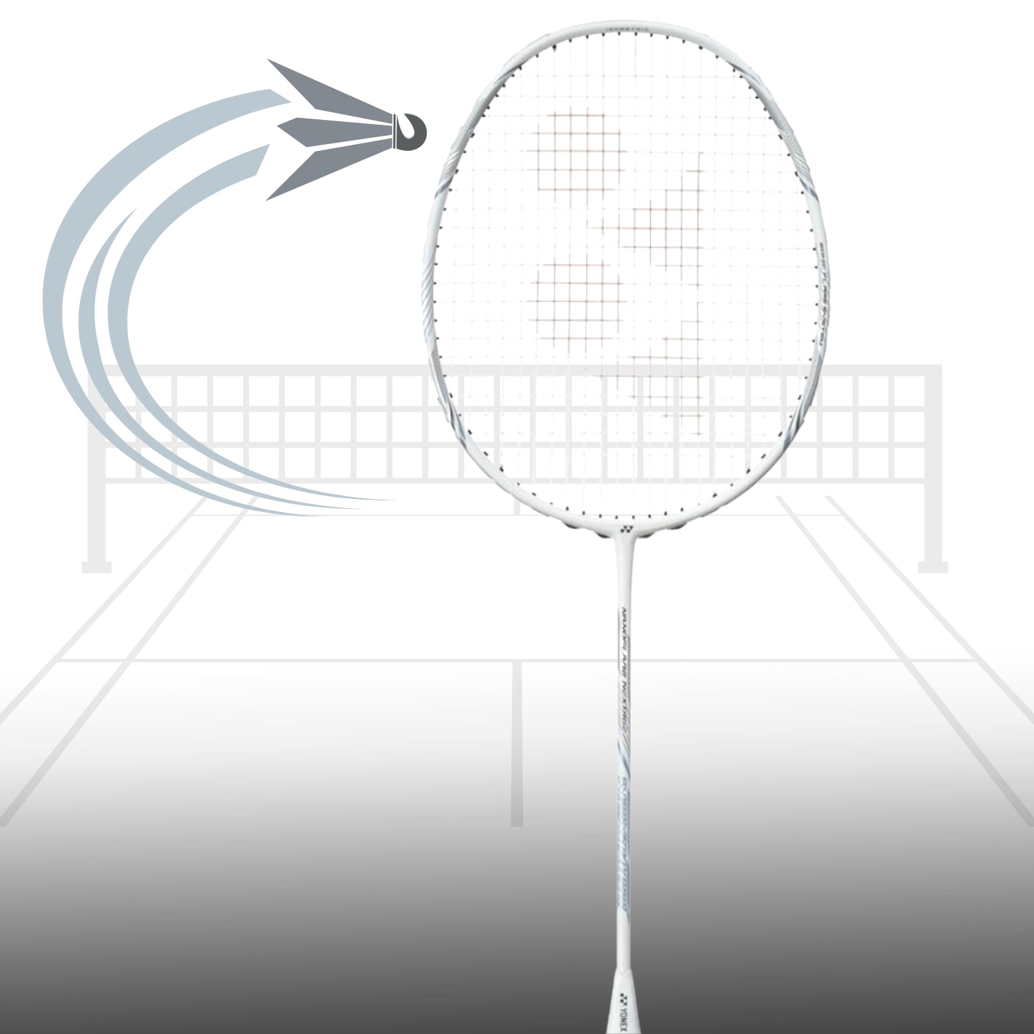 Yonex Nanoflare Nextage Strung Badminton Racquet, White/Grey - Best Price online Prokicksports.com