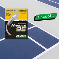 Yonex Nanogy 95 Badminton Strings, 0.69mm - Best Price online Prokicksports.com