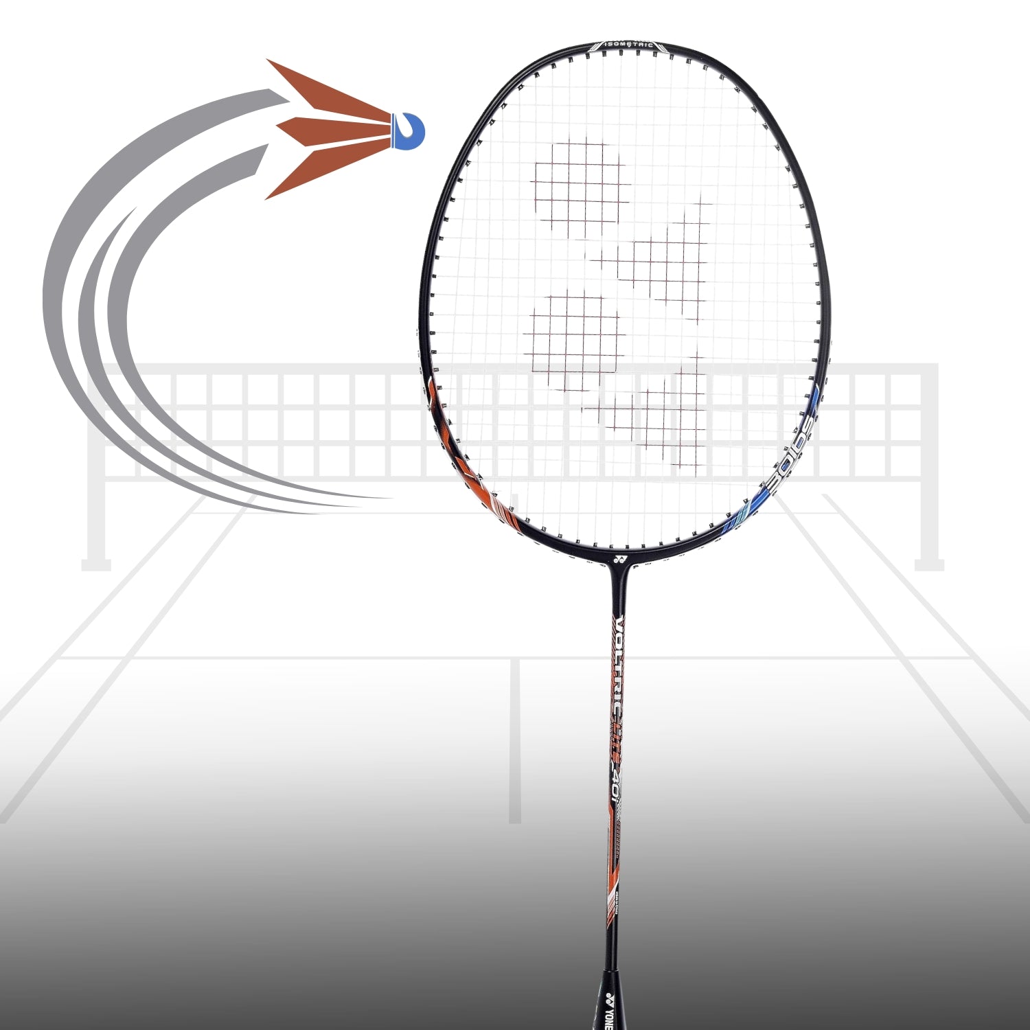 Yonex Voltric Lite 40i Strung Badminton Racquet, 5U (Blue Orange) - Best Price online Prokicksports.com