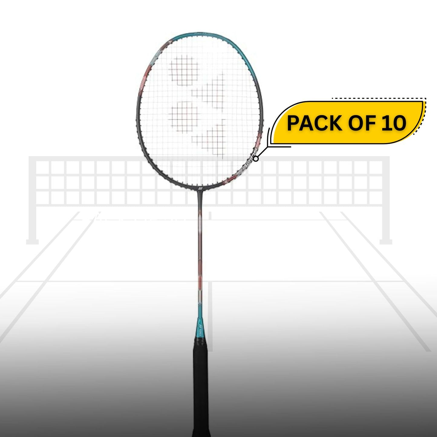 Yonex Astrox Attack 9 Strung Badminton Racquet, Turquoise Green, G4-4U (Pack of 10) – Power & Speed for Aggressive Players - Best Price online Prokicksports.com