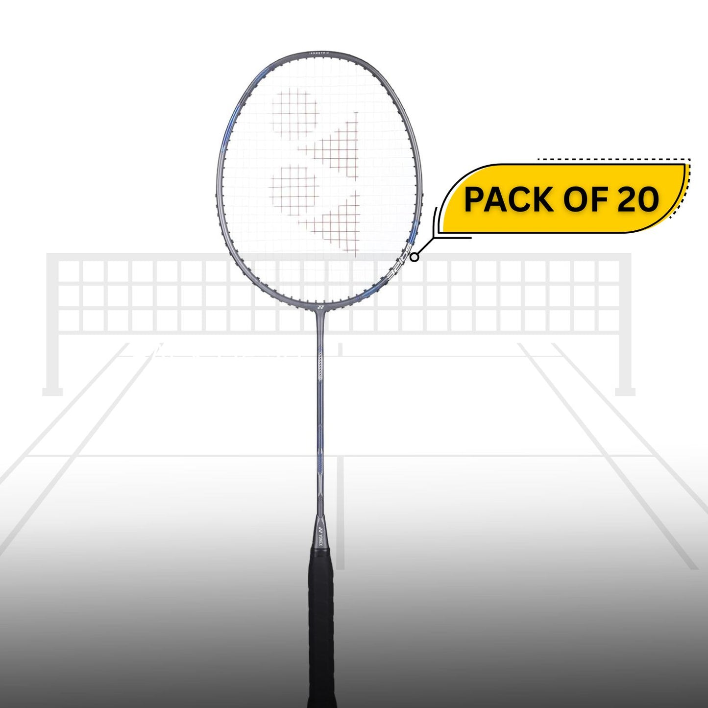 Yonex Astrox Attack 9 Strung Badminton Racquet – Pack of 20 | Head-Heavy 4U G4 Racket for Aggressive Smashes & Power Play – Gun Metal Grey - Best Price online Prokicksports.com