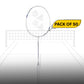 Yonex Astrox Attack 9 Strung Badminton Racquet – Pack of 50 | Head-Heavy 4U G4 Racket for Explosive Smashes & Aggressive Play – Pearl White - Best Price online Prokicksports.com