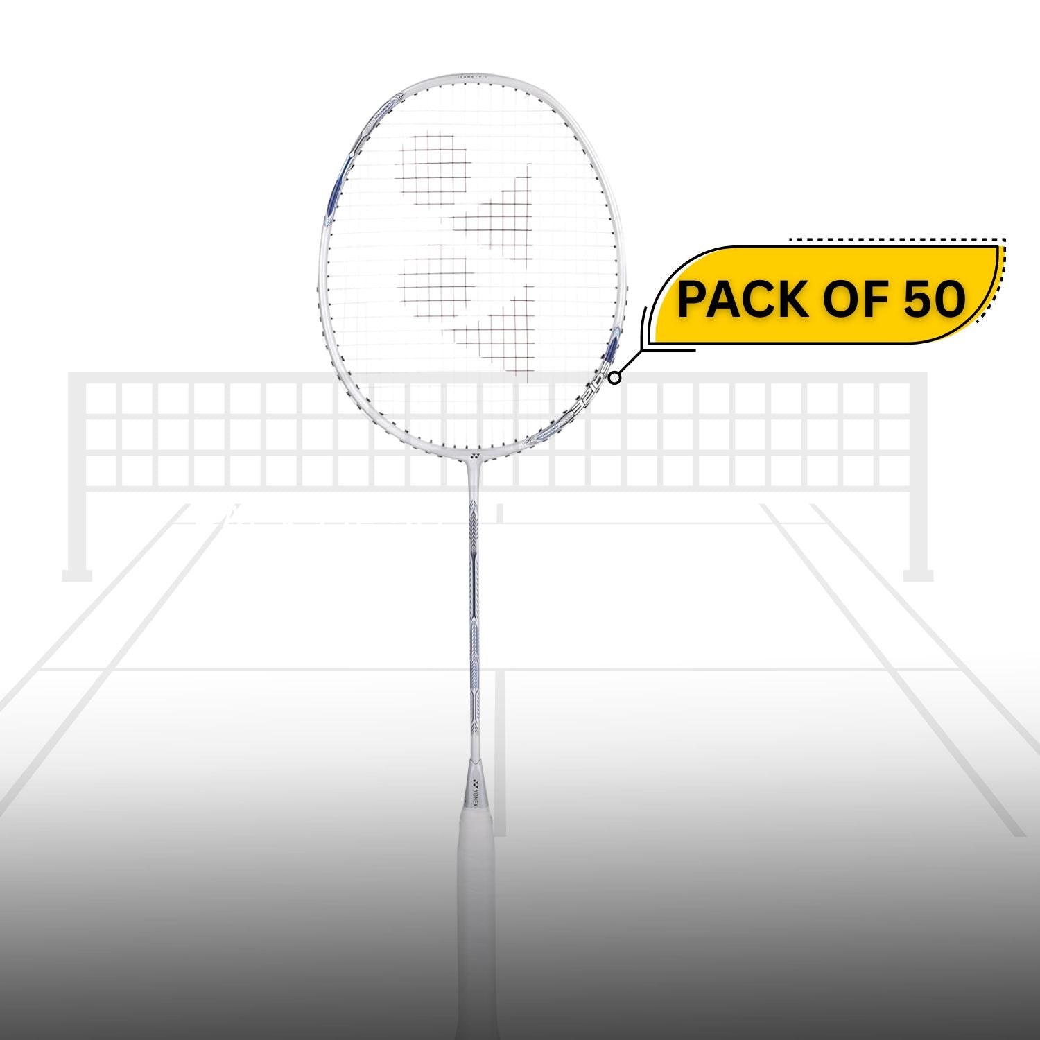 Yonex Astrox Attack 9 Strung Badminton Racquet – Pack of 50 | Head-Heavy 4U G4 Racket for Explosive Smashes & Aggressive Play – Pearl White - Best Price online Prokicksports.com