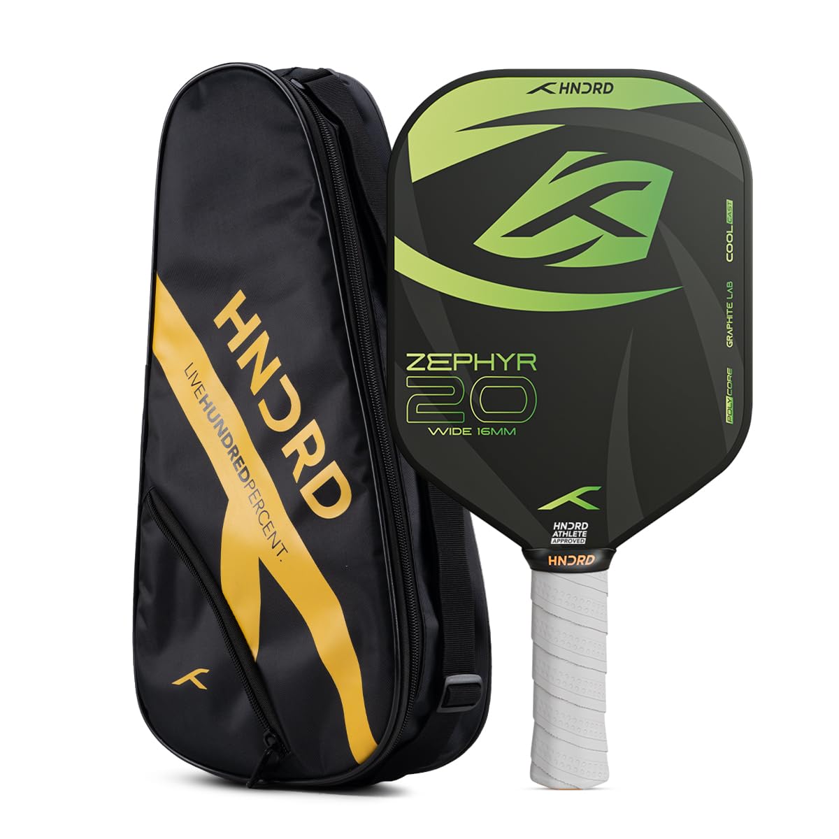 Hundred Zephyr 20 Wide Pickleball Paddle, 16mm Core - Best Price online Prokicksports.com