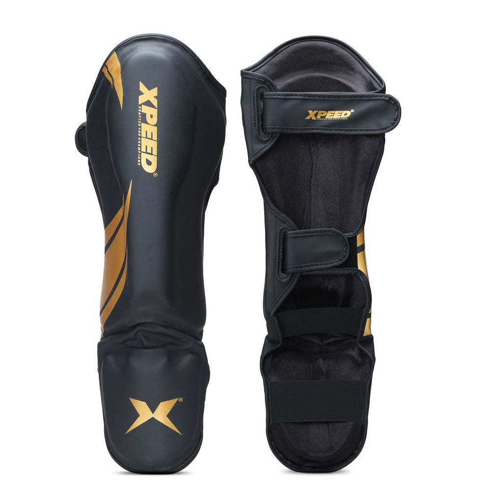 XPEED XP1806 Shin Pad King Style | High-Quality PU Shell with Thermo Foam Padding | Raised Shin & Foot Ridge | Professional MMA & Muay Thai Shin Guards - Best Price online Prokicksports.com