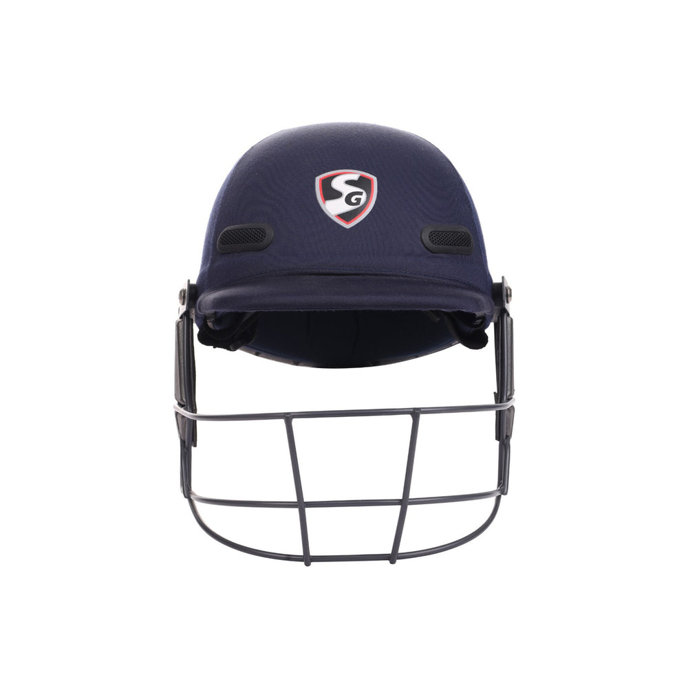 SG Ace Tech Professional Cricket Helmet – Lightweight Protective Helmet with Steel Grill and Ventilation for Comfortable Head Safety During Batting