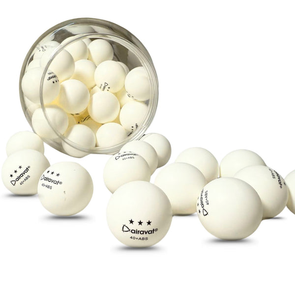 Airavat Table Tennis Ball Jar 60PC | High-Quality Ping Pong Balls for Training & Matches | Durable & Standard 40mm Balls for Professional Play