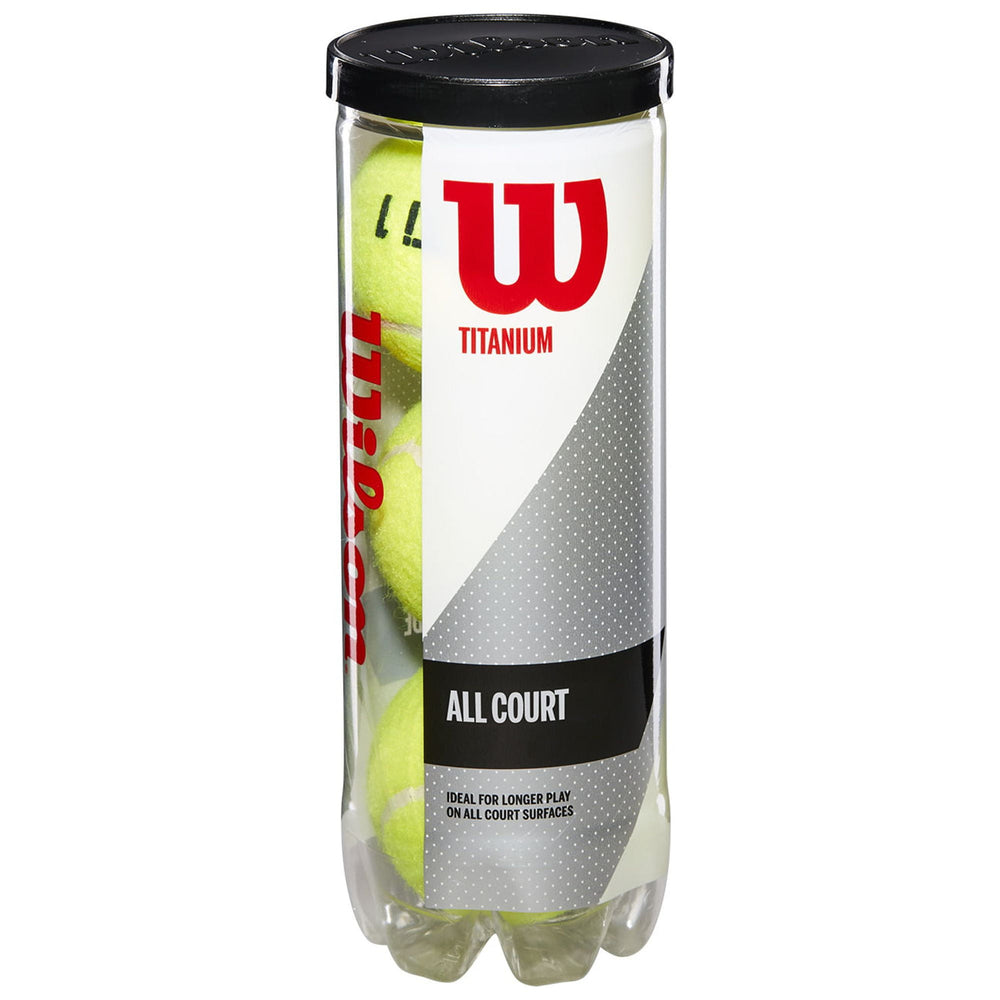 Wilson Titanium All Court Tennis Balls Can (1 Can) - Best Price online Prokicksports.com