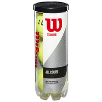 Wilson Titanium All Court Tennis Balls Carton (24 Cans) - Best Price online Prokicksports.com