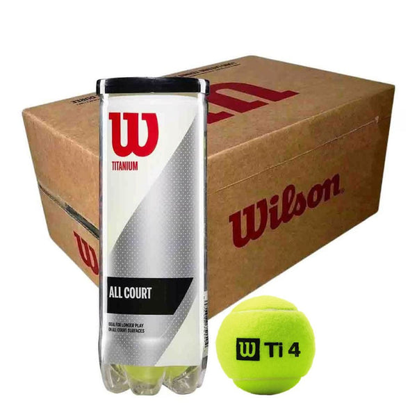 Wilson Titanium All Court Tennis Balls Carton (24 Cans)