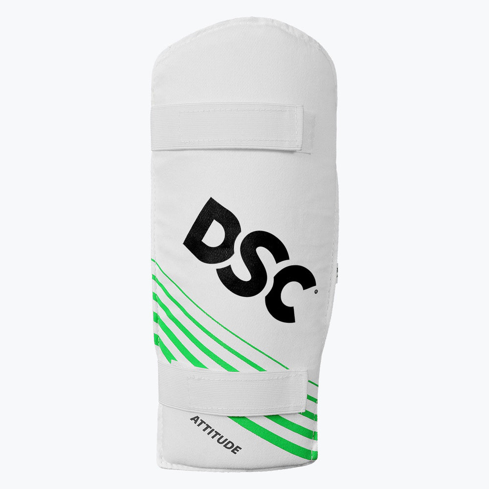DSC Attitude Cricket Arm Guard | Cotton Fabric, Fiber Insert & Towel Backing | Green