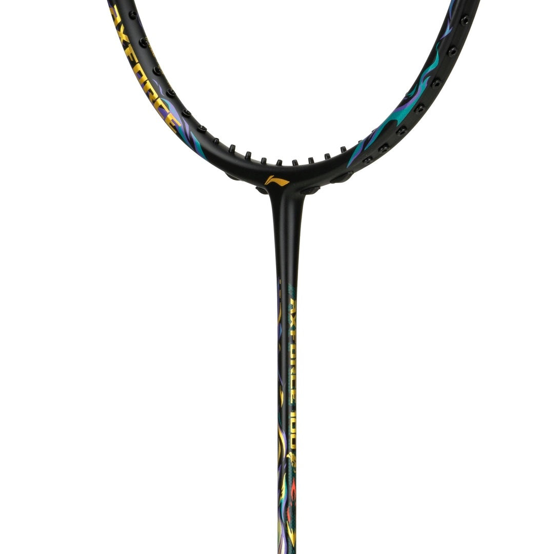 Li-Ning AXForce 100 Unstrung Badminton Racquet, 4U5 - Black/Gold