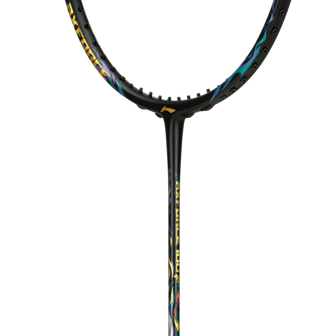 Li-Ning AXForce 100 Unstrung Badminton Racquet, 4U5 - Black/Gold - Best Price online Prokicksports.com