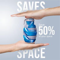 Vector X 500ML Foldable Silicone Water Bottle | Leak-Proof Cap with Lobster Hook | Ultra-Lightweight & Compact Hydration Bottle - Best Price online Prokicksports.com