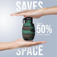 Vector X 500ML Foldable Silicone Water Bottle | Leak-Proof Cap with Lobster Hook | Ultra-Lightweight & Compact Hydration Bottle - Best Price online Prokicksports.com