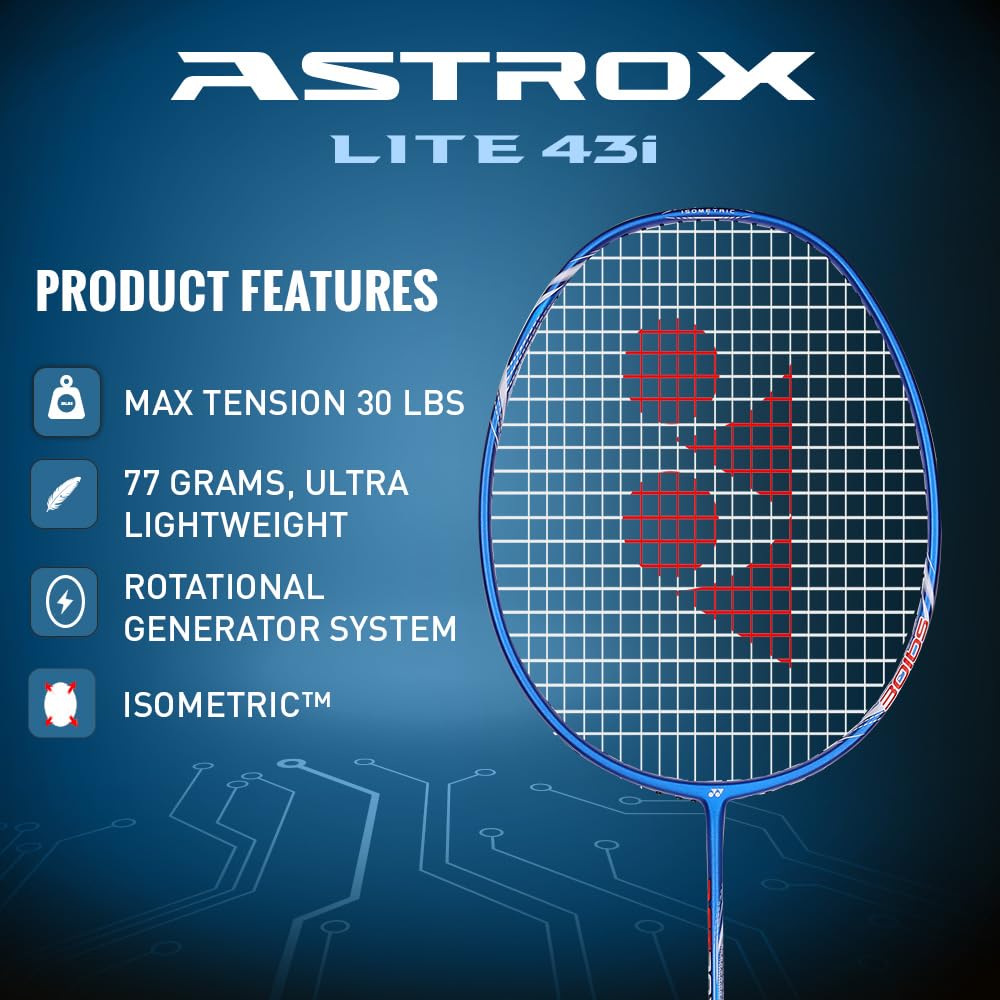 Yonex Astrox Lite 43i Strung Badminton Racquet | Lightweight Head Heavy Racquet - Best Price online Prokicksports.com