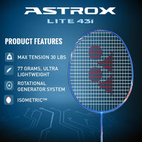 Yonex Astrox Lite 43i Strung Badminton Racquet | Lightweight Head Heavy Racquet - Best Price online Prokicksports.com