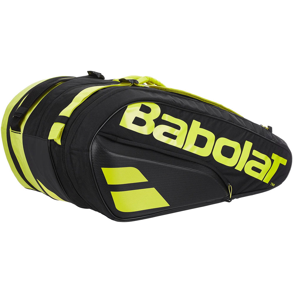 Babolat RHX6 Pure Aero Tennis Kitbag - Black/Yellow - Best Price online Prokicksports.com