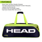 Head Inferno 70 Badminton Kitbag Green Black | Premium Racket Bag with Large Storage | Stylish & Durable Sports Kit Bag for Badminton Players - Best Price online Prokicksports.com