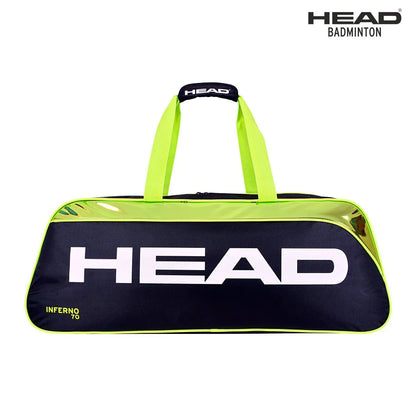 Head Inferno 70 Badminton Kitbag Green Black | Premium Racket Bag with Large Storage | Stylish & Durable Sports Kit Bag for Badminton Players - Best Price online Prokicksports.com