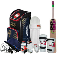 SS Ravindra Jadeja Kashmir Willow Full Cricket Kit With Helmet - Best Price online Prokicksports.com