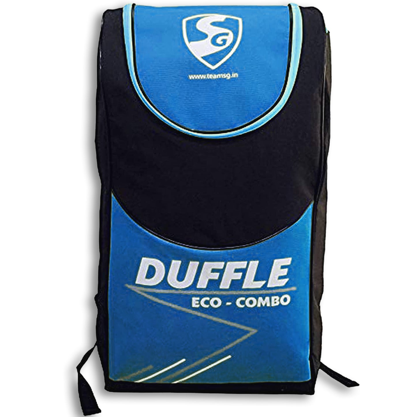 SG Eco Duffle Kashmir Willow Full Cricket Kit (Black/Blue) – Sports Wing