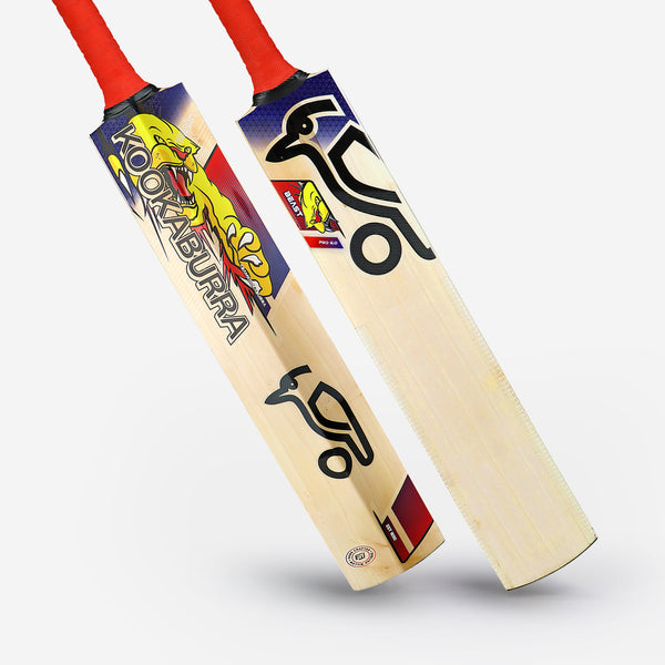 Kookaburra Beast Pro 6.0 English Willow Cricket Bat - Size 5 | Low Profile, Fibreglass Taped Edges & Oval Handle