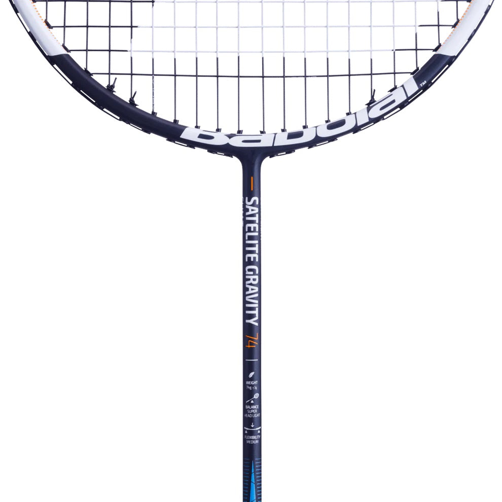 Babolat Satelite Gravity 74 Strung Badminton Racquet - Lightweight Performance Racquet, Blue/Black (Unisex) - Best Price online Prokicksports.com