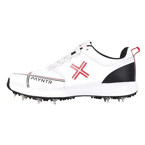 Payntr Metal Spike Cricket Shoes – Lightweight Professional Cricket Spikes with Superior Grip, Comfort & Support for Turf Pitch Matches and Training