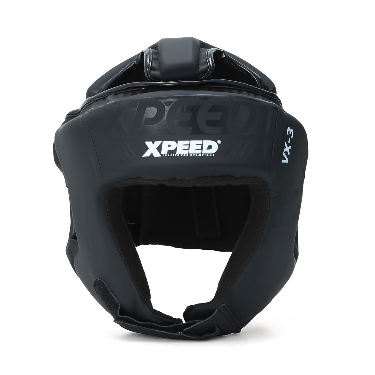 XPEED XP3057 Matt PU Headguard | High-Tech Multi-Layered Foam Padding | Open Face Design | Professional Sparring & Training Headgear