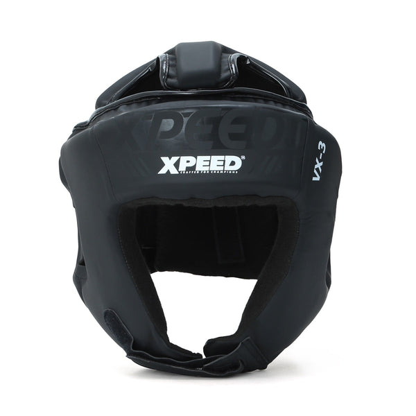 XPEED XP3057 Matt PU Headguard | High-Tech Multi-Layered Foam Padding | Open Face Design | Professional Sparring & Training Headgear