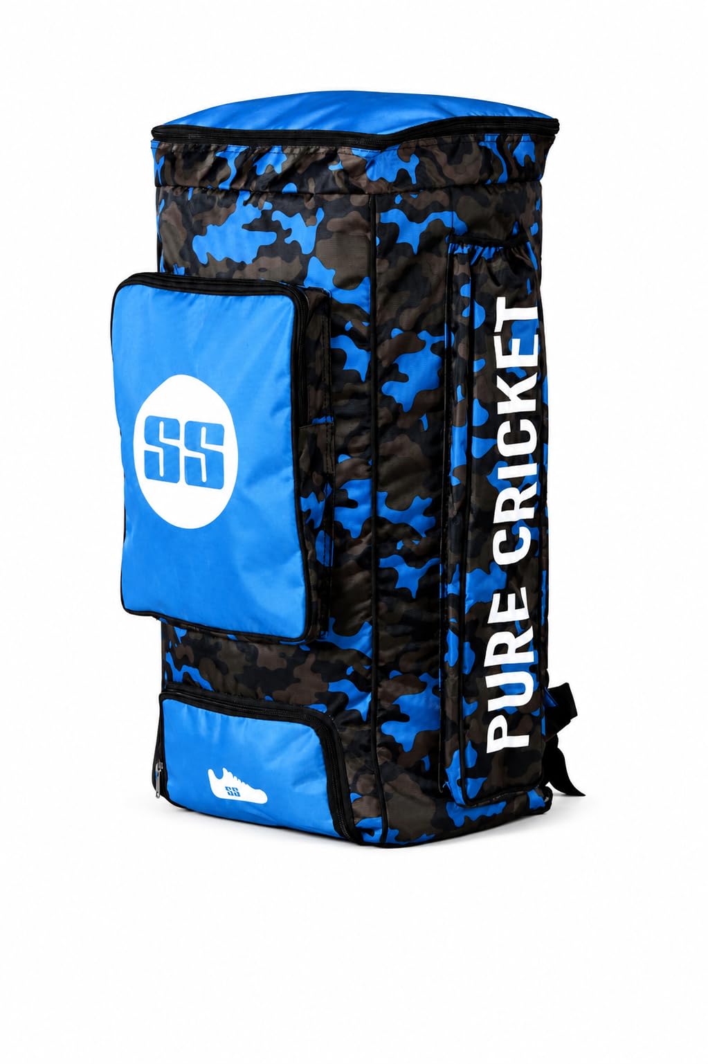 SS Camo Duffle Kit Bag (Blue Camo, Large) | Professional Lightweight Duffle Cricket Bag