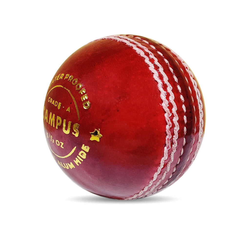 Prokick Campus Cricket Leather Ball Standard Size, 1Pc (Red)