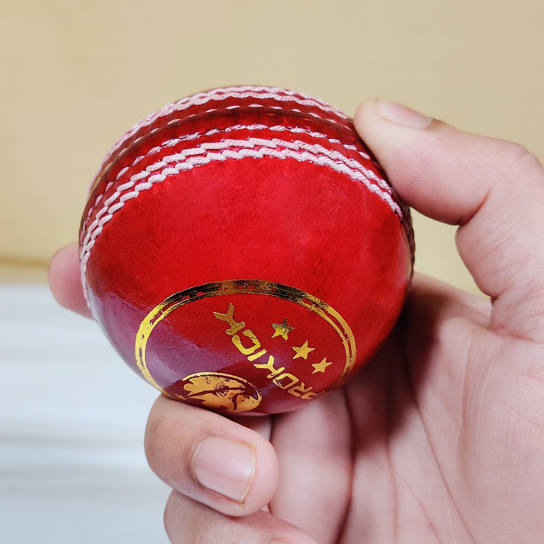 Prokick Campus Cricket Leather Ball Standard Size, 1Pc (Red) - Best Price online Prokicksports.com