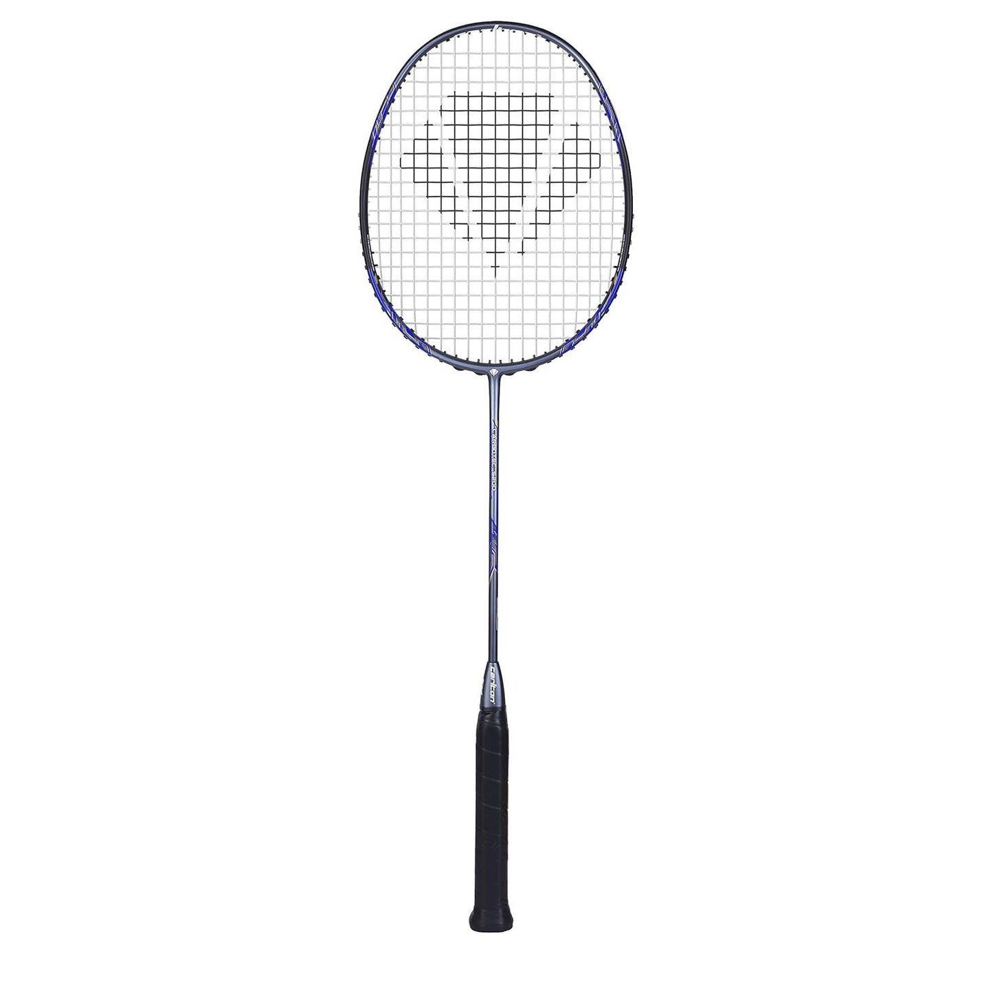 Carlton Carbotec 5200 Strung Badminton Racquet – High-Tension Carbon Frame Racket for Intermediate to Advanced Players | Black/Blue | Lightweight & Powerful - Best Price online Prokicksports.com