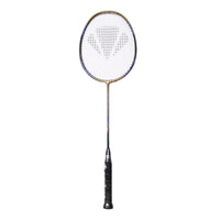 Carlton Carbotec 3000 Strung Badminton Racket – Durable Carbon Frame | Pre-Strung Racket for Intermediate Players | Gold/Blue | Power & Control Balance - Best Price online Prokicksports.com