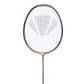 Carlton Carbotec 3000 Strung Badminton Racket – Durable Carbon Frame | Pre-Strung Racket for Intermediate Players | Gold/Blue | Power & Control Balance - Best Price online Prokicksports.com