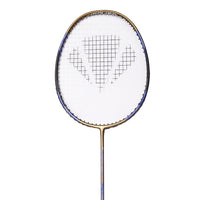Carlton Carbotec 3000 Strung Badminton Racket – Durable Carbon Frame | Pre-Strung Racket for Intermediate Players | Gold/Blue | Power & Control Balance - Best Price online Prokicksports.com