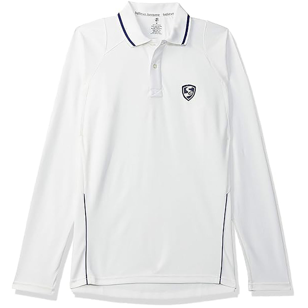 SG Century 2.0 Full Sleeves Cricket T-Shirt – Lightweight, Breathable Sportswear for Practice and Matches with Sweat-Wicking Performance Fabric