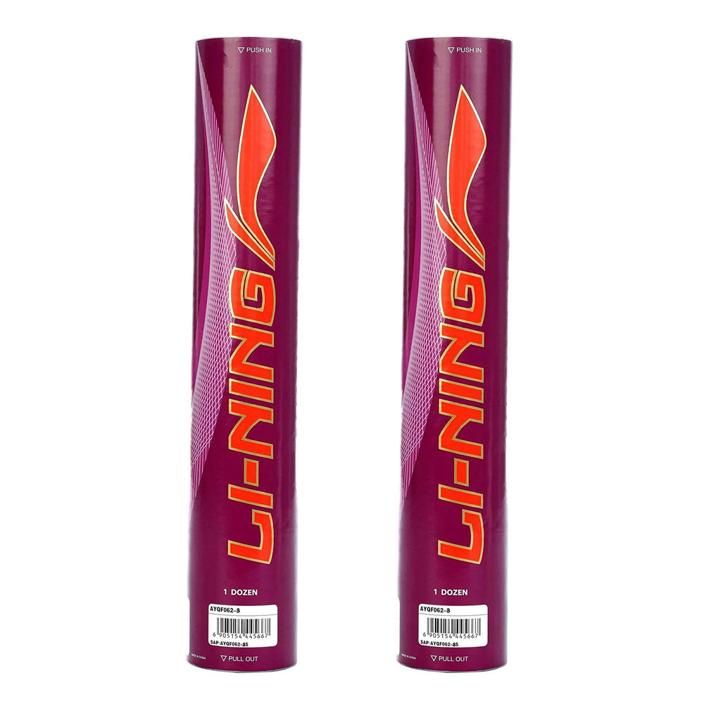 Li-Ning Champ Feather Shuttlecock, Speed 76 – 12 Pieces (Pack of 2) - Best Price online Prokicksports.com