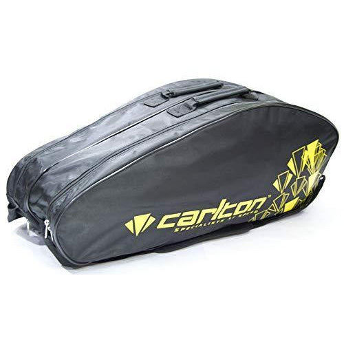 Carlton Airblade 2 Compartment Badminton Kit Bag Black/Yellow - Best Price online Prokicksports.com