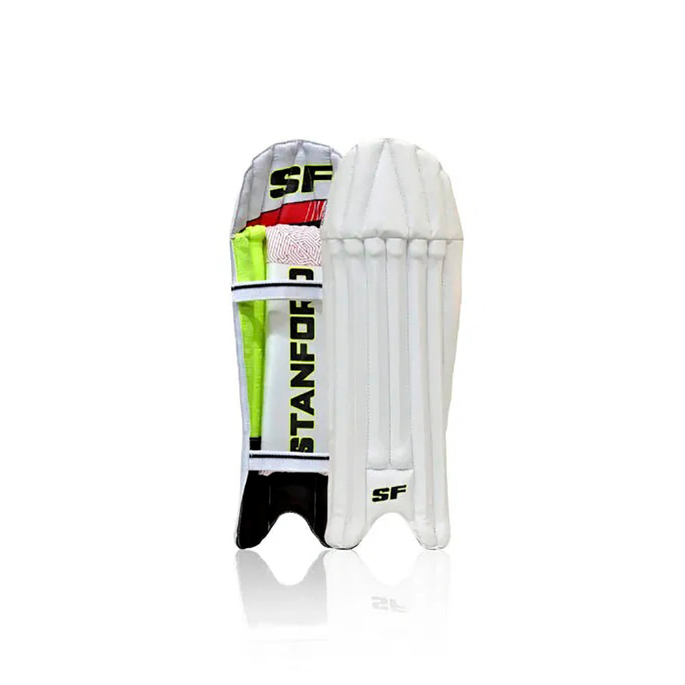 SF Club Wicket Keeping Legguards – Lightweight, Budget-Friendly Pads for Beginners and Club-Level Cricket Wicketkeepers with Secure Fit