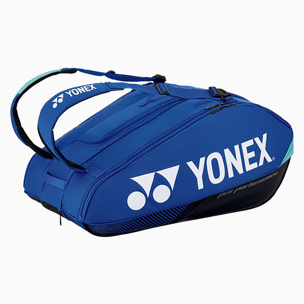 Yonex BA924212EZ Pro Racquet Bag – 12 Racquet Capacity Premium Tournament Bag with Shoe Compartment and Thermo Guard